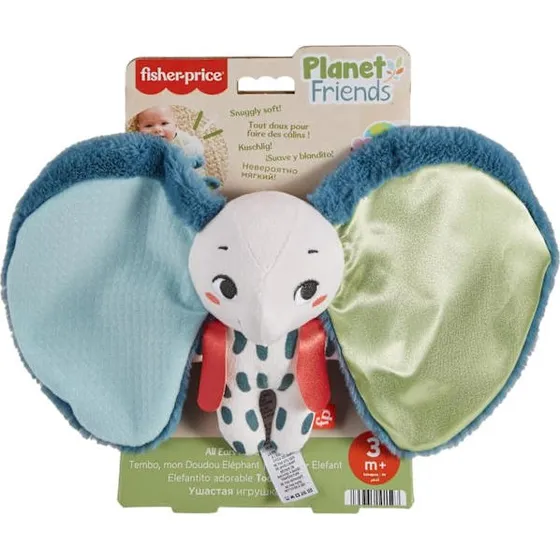 Fisher-Price Big-Eared Sensory Friend - Storøret Elefantven
