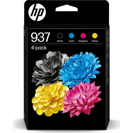HP 937 Multipak Sort/Cyan/Magenta/Gul 4pk