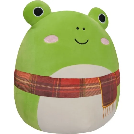Squishmallows Wendy Frog 30cm, Blød Plysbamse med Tørklæde