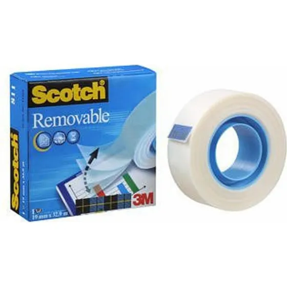 3M 811 Magic Tape 19 mm x 33 m, klar