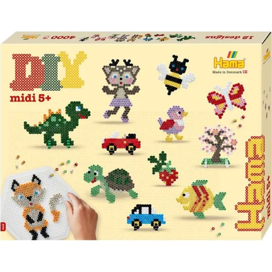 Hama Midi Gaveæske Perlesjov – 4.000 perler