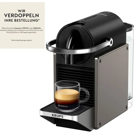 Krups XN306T Pixie Nespresso Kapselmaskine - Titan