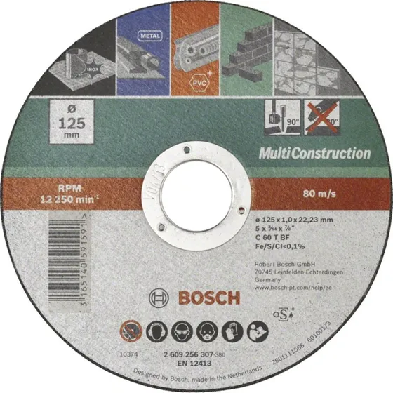 Bosch Skæreskive lige Multi Construction 125 mm