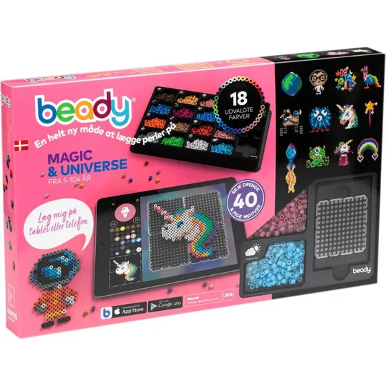 Beady Magic & Universe Perlesæt med 4500 Perler og 4 Plader