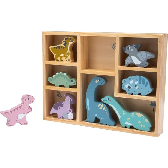 Kinder and Kids Dinosaur i Trækasse (8 stk.)