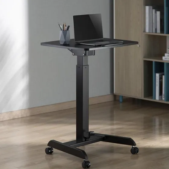 Maclean MC-892B højdejusterbart laptopbord, sort, 75,8–112,8 cm