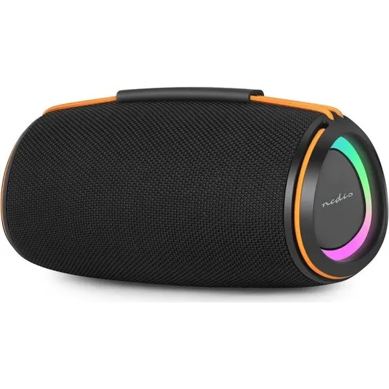 Nedis Bluetooth® 60 W højttaler, Orange/Sort, 360 min, bærbar
