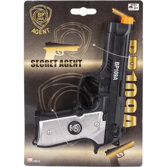 Gonher Agentpistol BP 109A med lyd og lys