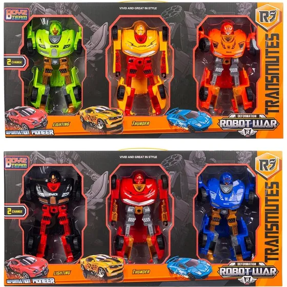 Transrobot 3 Store Transform-robotter til Biler