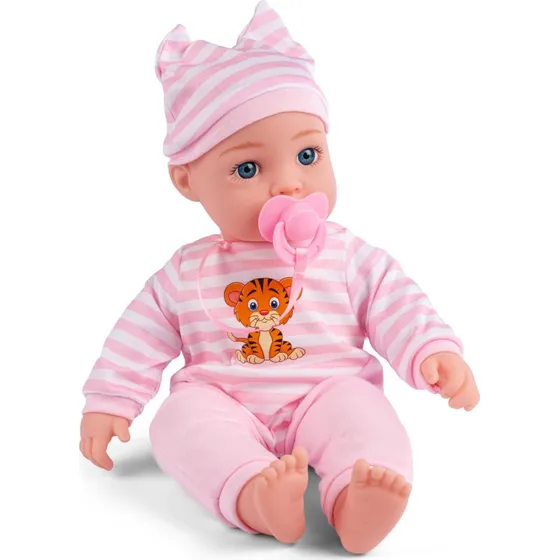 Baby my love Laura Softbody Dukke 46 cm med Sut – Lyserød
