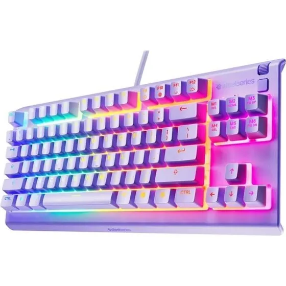 SteelSeries Apex 3 TKL Gaming-tastatur, US-layout, lavendel