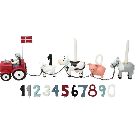Kids By Friis - Fødselsdagstog Bondegård 45 cm