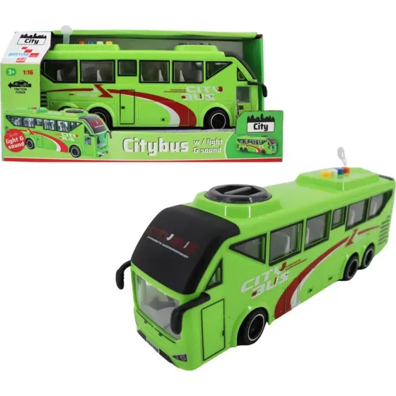 Impulse Toys City Bus 1:16 med lys og lyd