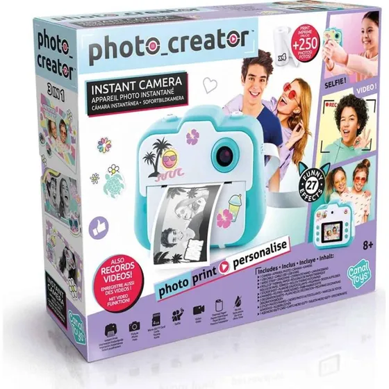 Canaltoys Instant Kamera med SD-kort, grønt, 12MP, 8+ år