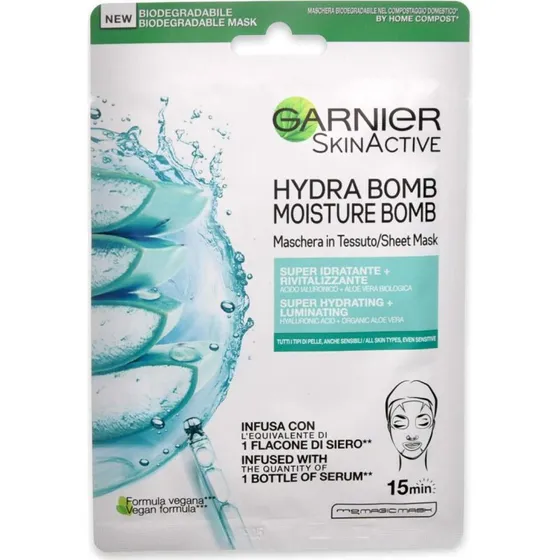 Garnier Hydra Bomb Aloe Vera Sheetmaske 1 stk.