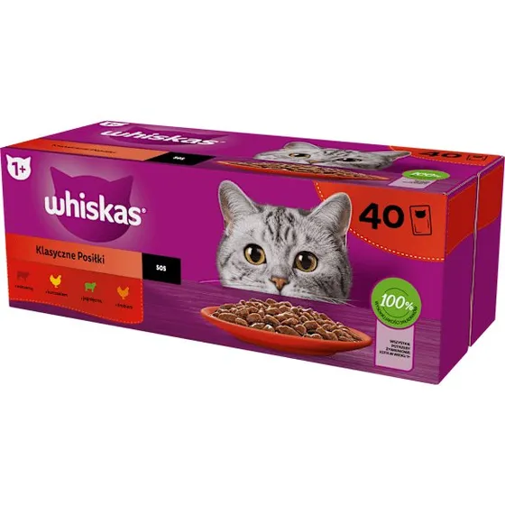 Whiskas Classic Meals Mix i Sauce 40x85g