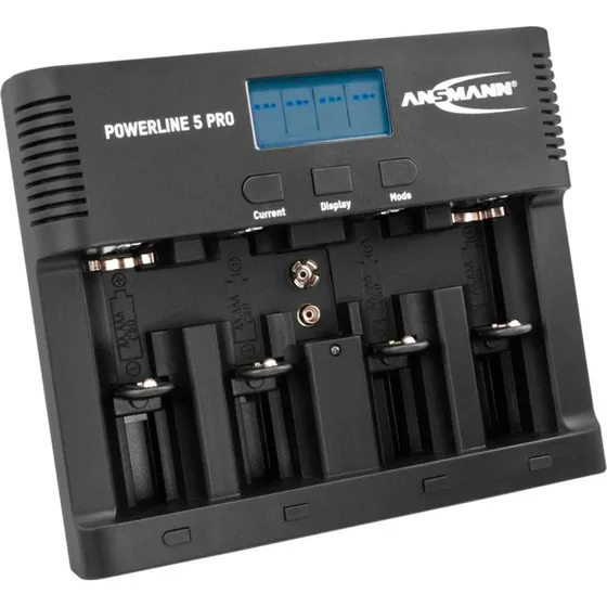 Ansmann Powerline 5 Pro Batterilader, sort