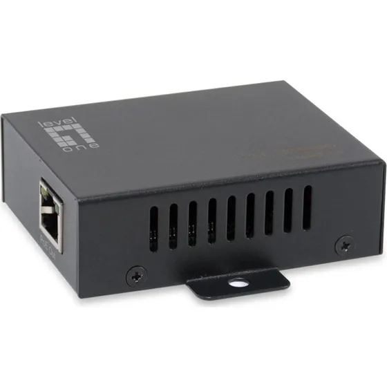 LevelOne POR-0111 1-port RJ-45 Gigabit PoE-repeater, sort