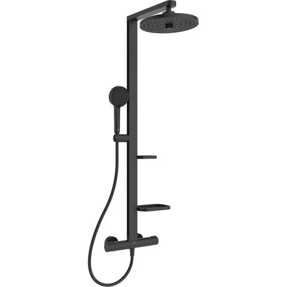 Ideal Standard Alu+ Brusesæt, sort mat, vandbesparende