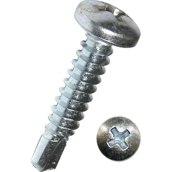 Elfz Pladeskrue 4,2x16mm PH2, elforzinket, DIN7504