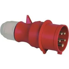 Cee Stikprop H6/400/16/5/44, 16A 400V, rød, IP44