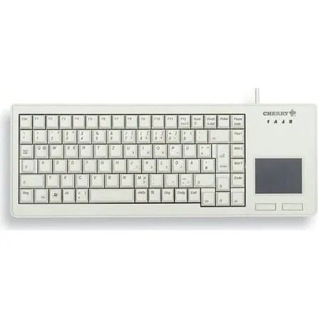 CHERRY XS Tastatur med touchpad, USB, lysegrå, QWERTY US