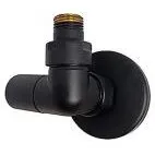 Kriss Corner ventilsæt 1/2" vinkelløbende matsort (med flange)