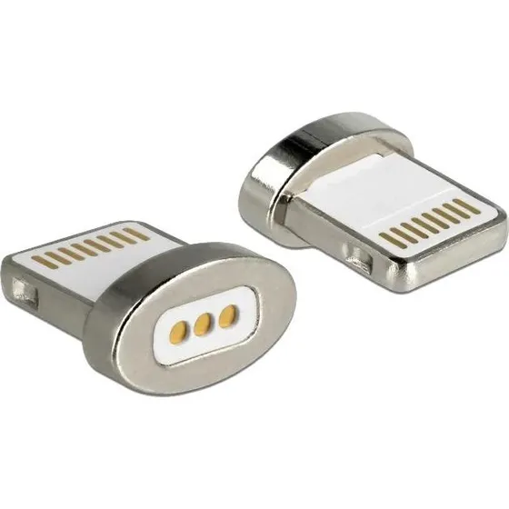 DeLOCK Magnetisk Lightning-adaptersæt, sort, 2 cm