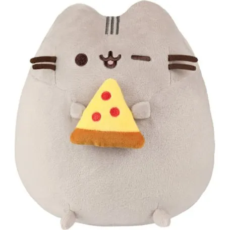 Pusheen - Plysdyr med pizza 24 cm
