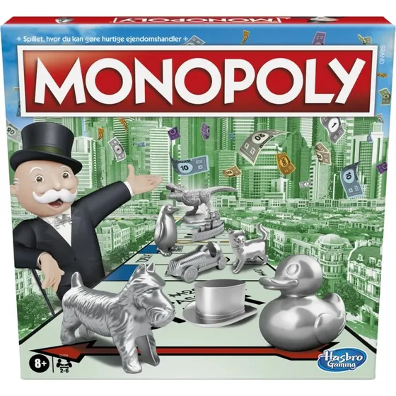 Hasbro Monopoly Classic – Det klassiske spil med ny look og Mr. Monopoly
