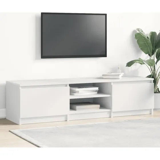 vidaXL tv-bord 140x40x35,5 cm konstrueret træ hvid