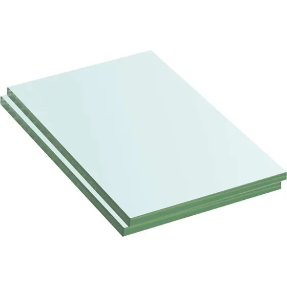 vidaXL 2 stk. glaspanel 20 x 12 cm klar hærdet glas