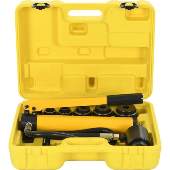 vidaXL hydraulisk krympetangssæt 22-60 mm, gul