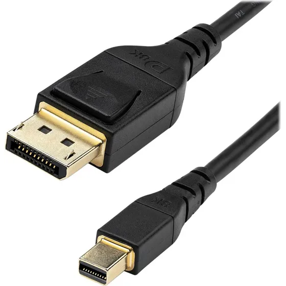 StarTech.com MiniDP til DP 1.4 Kabel 1m, 8K 60Hz, Sort