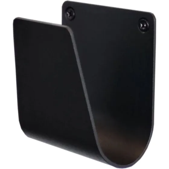 S-Line Kabelholder til elbil, sort aluzink-stål 80×90 mm