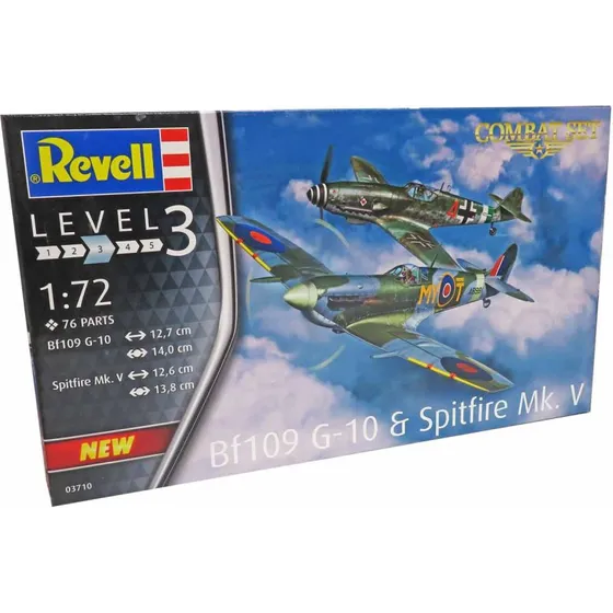 Revell BF109 G-10 & Spitfire Mk.V 1:72 Combat Set