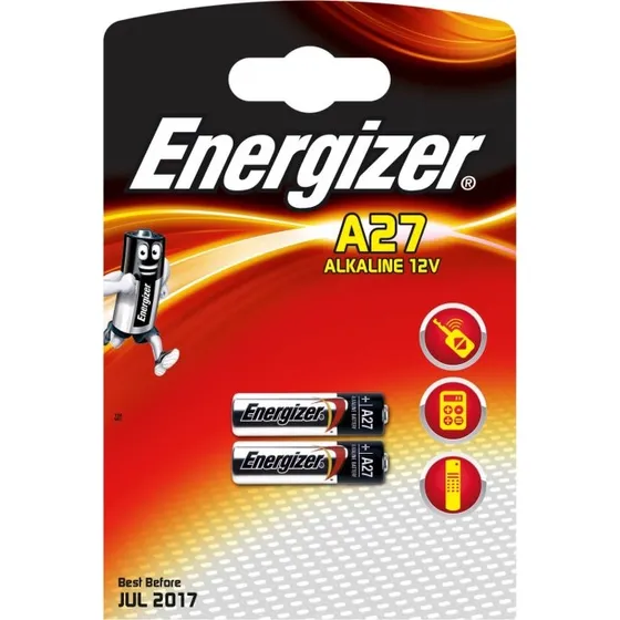 Energizer A27 Alkaline 12V Batteri 2-pak