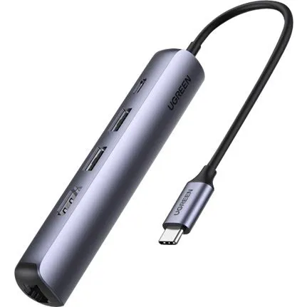 UGREEN USB-C 5-in-1 Dockingstation med HDMI og 1GbE