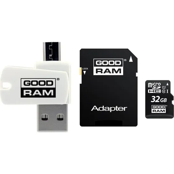 Goodram M1A4 32 GB microSDHC UHS-I Klasse 10, Sort