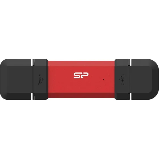 Silicon Power DS72 500 GB USB-C/USB-A rød