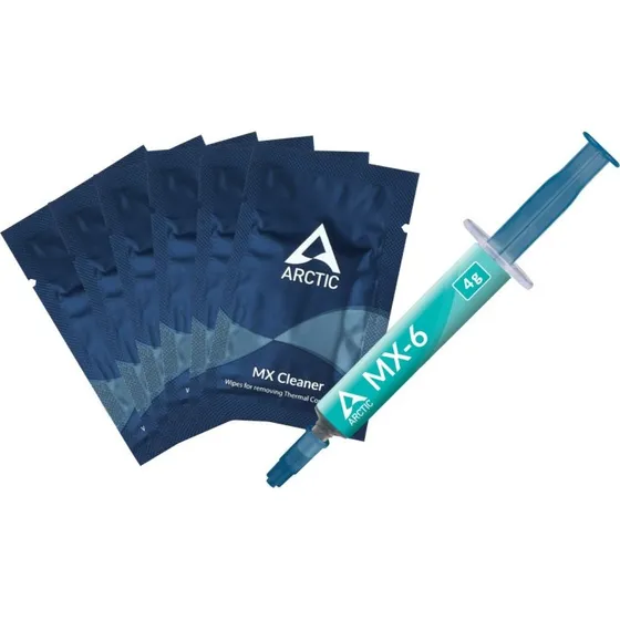 Arctic MX-6 4g varmepude + 6 stk MX Cleaner