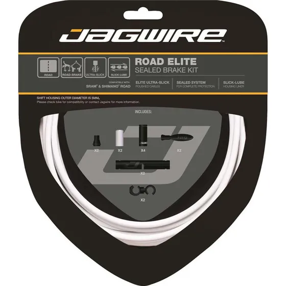 Jagwire Road Elite Sealed Bremsekabelsæt, Stealth Black