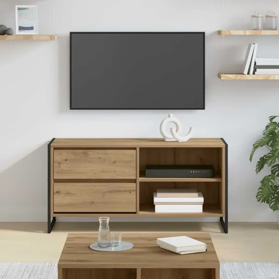 vidaXL Artisan TV-skab 100 x 36 x 49,5 cm, konstrueret træ