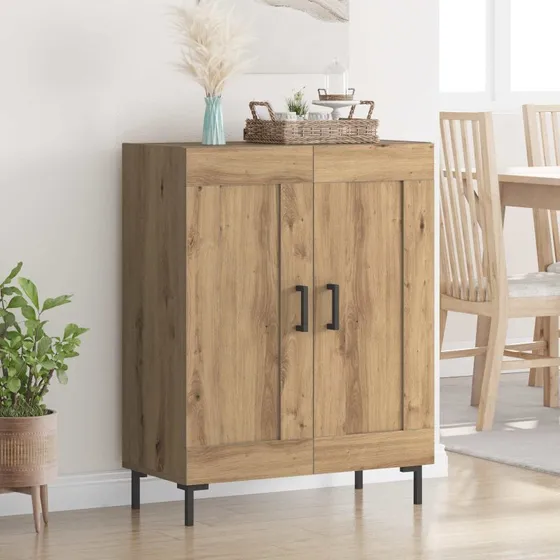 vidaXL Sideboard Artisan Egetræ 69,5 x 34 x 90 cm