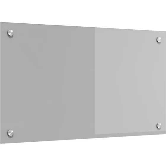 vidaXL Køkkenbacksplash Lysegrå 70 x 40 cm hærdet glas