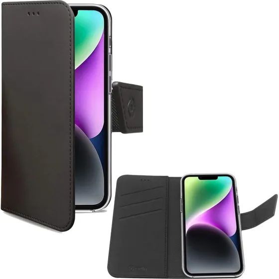 Celly Wallet Case iPhone 14 Sort