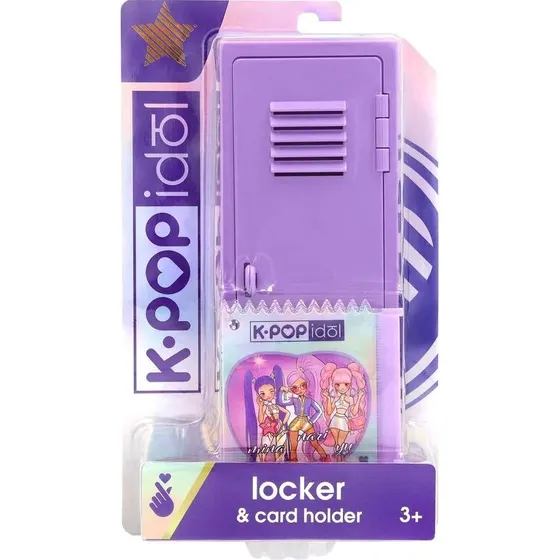 K POP Idol Locker - Skab med fotokortholder og klistermærkeark