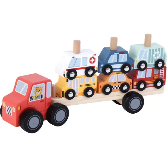 Kinder and Kids Biltransporter med 6 Legetøjsbiler