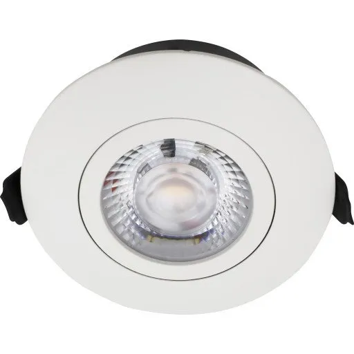 Nordtronic Low Profile Flexible indbygningsspot Ø8,3 cm, hvid, 3000K