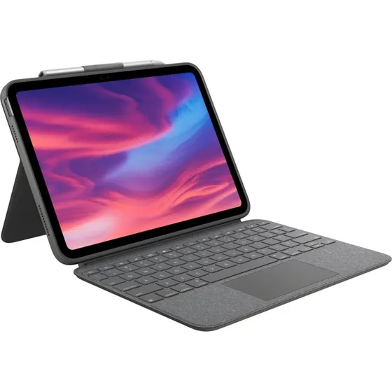Logitech Combo Touch Tastaturcover til iPad (10. generation) – Oxford Grå